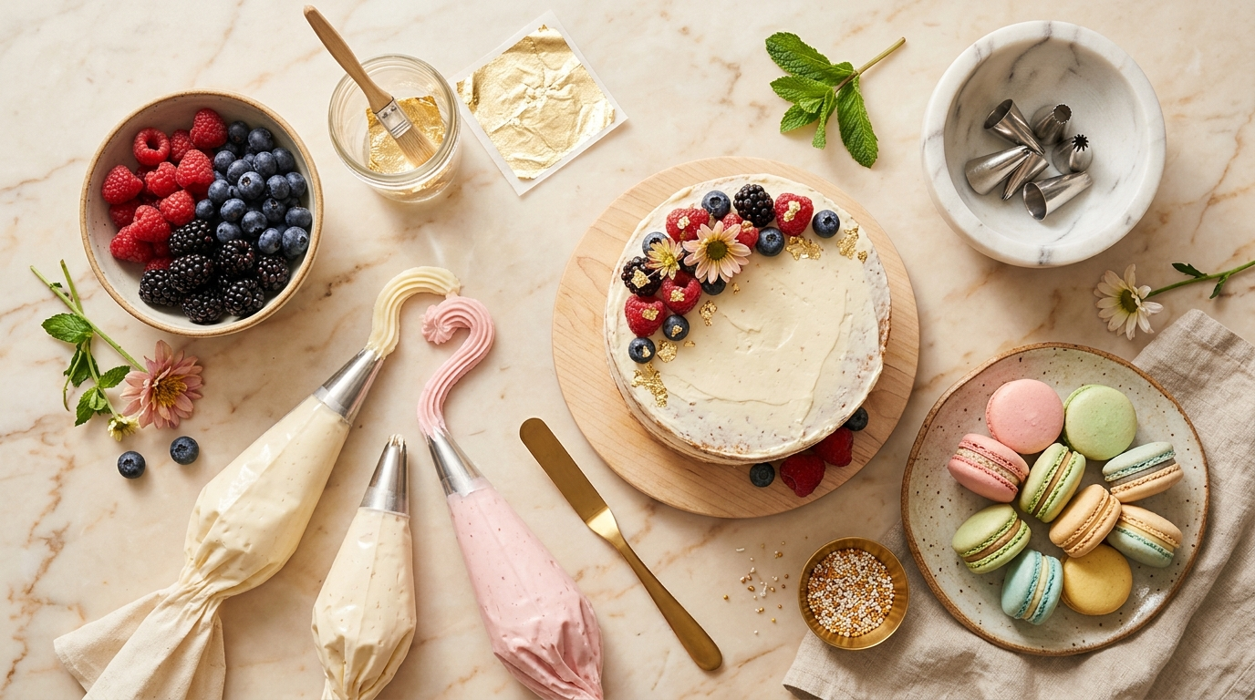 Fresh premium ingredients used for custom celebration cakes